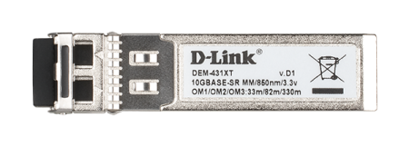 Модуль оптический D-Link DEM-431XT (SFP+, 10G, 40km, single-mode)