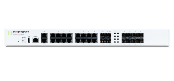 Межсетевой экран Fortinet FortiGate 200F, 12x GE RJ45, 4x 10GE SFP+, 4x GE RJ45/SFP shared media Межсетевой экран Fortinet FortiGate 200F, 12x GE RJ45, 4x 10GE SFP+, 4x GE RJ45/SFP shared media