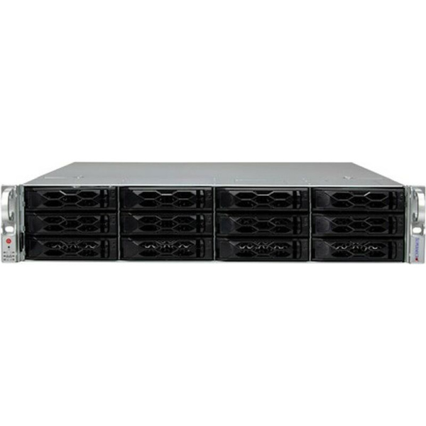 Сервер Supermicro 621C-TN12R, 2U, 12x 3.5" Hybrid NVMe, 2x M.2, 2x AIOM, PSU 1200W (1+1), 2x Xeon Platinum 8480+ (56 ядер, 2.0 ГГц), 8x 32 ГБ DDR5 4800 МГц ECC, 4x 1.6 ТБ SSD Solidigm D7-P5620, 2x NVIDIA A100 80 ГБ, AIOM OCP 3.0 (2x 1GbE RJ45), без ОС