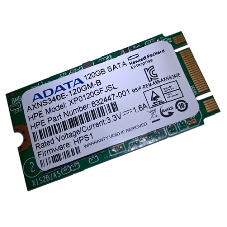 Накопитель SSD HPE 120GB MLC SATA 6Gbps M.2, XP0120GFJSL