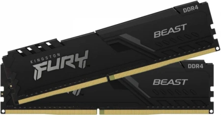 Оперативная память Kingston FURY Beast KF432C16BBK2/16, 16 ГБ (2x 8 ГБ), DDR4 3200 МГц, DIMM, CL16