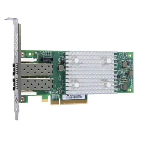 HBA-адаптер HPE StoreFabric SN1100Q, FC 16 Гбит/с, 2x PCI-E 3.0, 2x 16 Гбит SFP+, брекеты (P9D94A)