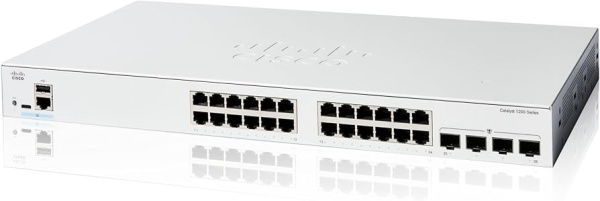 Коммутатор Cisco Catalyst 1200, 24 порта [C1200-24T-4G]