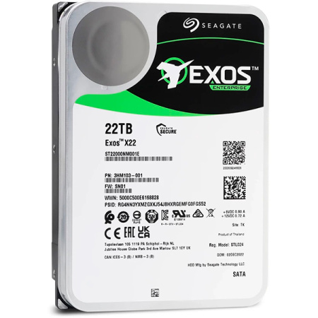 Жесткий диск Seagate ST22000NM000E, 22 ТБ, SATA, 3.5", 7200 RPM