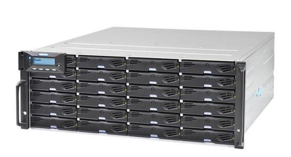 Система хранения данных Infortrend EonStor DS 3000U 4U/24bay, с двумя контроллерами, портами 12 Гбит/с SAS, 8x 1G iSCSI, 4x слота для хост-плат, 24 накопителя Western Digital Ultrastar DC HC330 10TB SAS, комплект оптических трансиверов и модулей