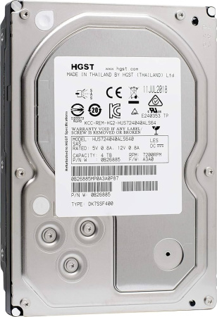 Жесткий диск HGST HUS724040ALS640 4TB SAS 6Gb/s 7.2K RPM 3.5"