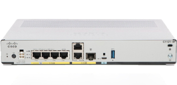 Маршрутизатор Cisco C1121-4P, 4 порта GE, 2 порта WAN, VPN, PoE+