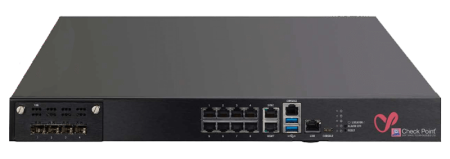Межсетевой экран Check Point Quantum 6700 Base Appliance CPAP‑SG6700‑SNBT, 1 GbE×8 + 10 GbE×0, 8 ГБ RAM, SSD, 300 Вт PSU, 1 год SandBlast Security Subscription