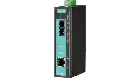 Медиаконвертер MOXA IMC-21A-M-ST, Fast Ethernet, многомодовый, разъем ST