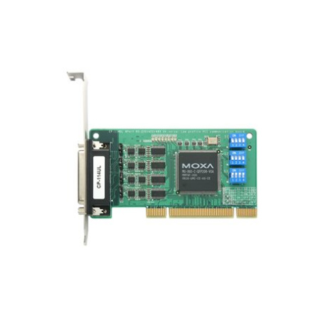 Плата MOXA CP-114UL-DB9M, 4×RS-232/422/485, PCI, кабель DB9M, 921,6 кбит/с, 0–55 °C