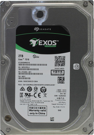 Жёсткий диск HDD 2 Tb SAS Seagate Exos 7E10 (ST2000NM001B) 3.5"