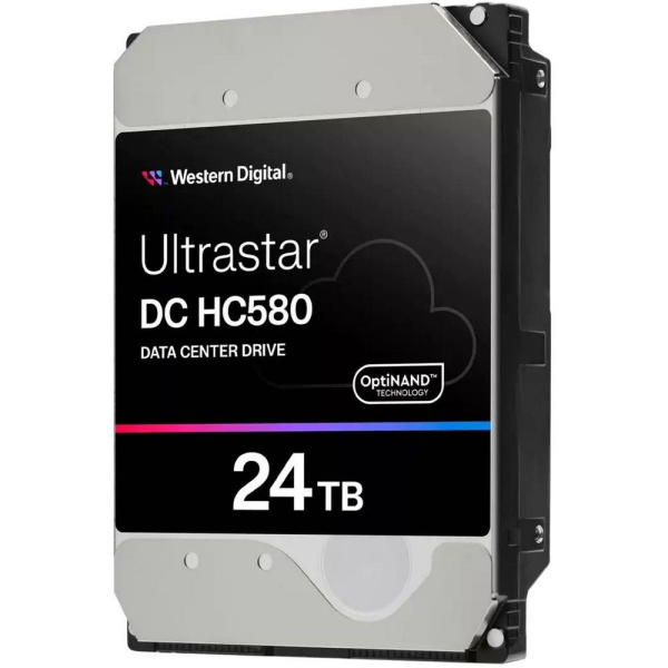 Жесткий диск серверный Western Digital 3.5" 24TB Ultrastar DC HC580 7200RPM SATA3 6Gb/s and 512MB Cache Жесткий диск серверный Western Digital 3.5" 24TB Ultrastar DC HC580 7200RPM SATA3 6Gb/s and 512MB Cache