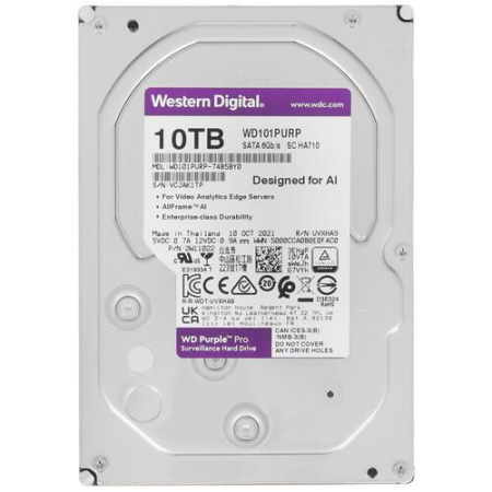 Жесткий диск WD Purple Pro 10 ТБ  [WD101PURP]