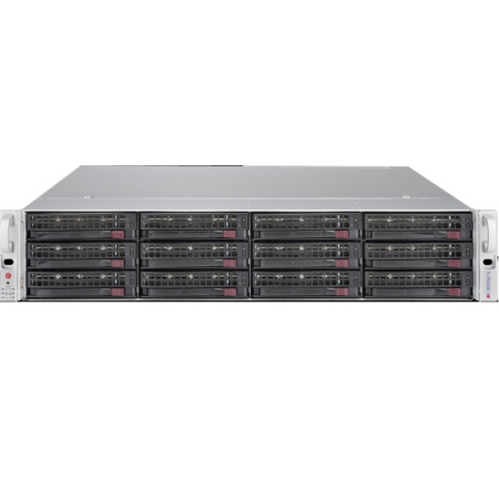 Сервер Supermicro 6029U (корзина на 12 дисков, 2x Intel Xeon Gold 6144 (8C/3.5GHz), 8x 32GB DDR4, 2x SSD 480GB SAS, 2x NVMe 2TB, 4x HDD 4TB SAS)