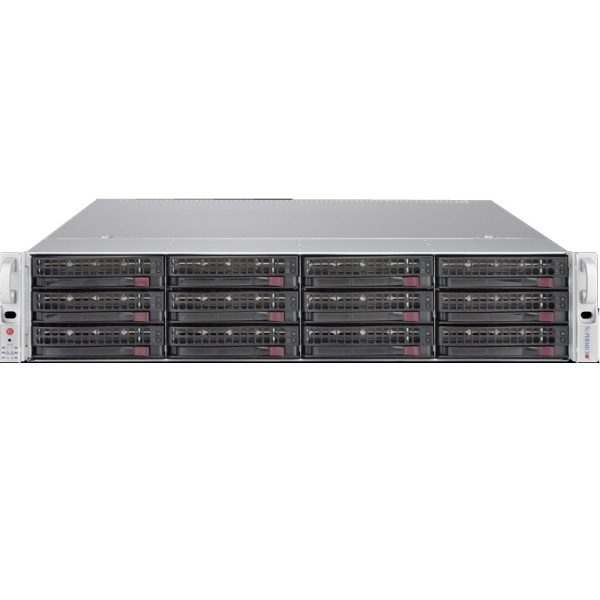 Сервер Supermicro 6029U (корзина на 12 дисков, 2x Intel Xeon Gold 6144 (8C/3.5GHz), 8x 32GB DDR4, 2x SSD 480GB SAS, 2x NVMe 2TB, 4x HDD 4TB SAS)