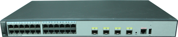 Коммутатор Huawei S5720-28P-PWR-LI-AC, 24x Gigabit Ethernet PoE+ портов, 4x 10GE SFP+ портов, AC питание