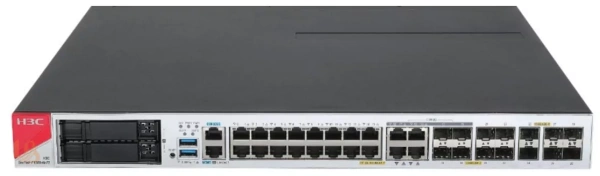 Межсетевой экран H3C SecPath NS-F1000-AI-75, 16x GE, 4x GE SFP, 6x 10GE SFP+, 4x Combo, 2x USB, 1x Console, 2 слота расширения
