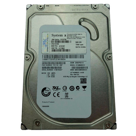 Жесткий диск IBM 500GB 6G 7.2K 3.5" SATA, 81Y9786