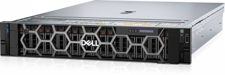 Сервер Dell R7625, 16+8 NVMe, 2x CPU 9754 (2.25GHz, 128 ядер, 256M Cache, 360W), 8x 64ГБ RDIMM 4800MT/s, RAID PERC H755, 2x 480ГБ SSD SATA, 4x 3.84ТБ NVMe U.2 Gen4, сетевая карта 57414 Dual Port 10/25GbE SFP28 OCP NIC 3.0, 2x 2400W БП, направляющие