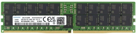 Оперативная память Samsung M321R8GA0BB0-CQKZJ, 64GB RDIMM, 4800MT, DDR5, Dual Rank