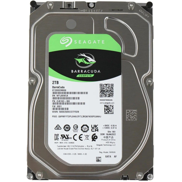 Накопители Seagate HDD Seagate ST2000DM008 2tb Barracuda