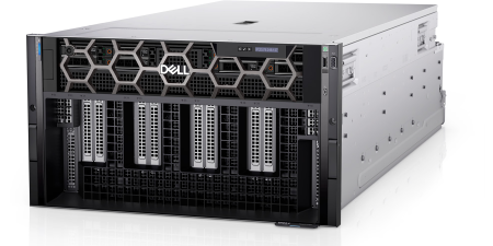 Сервер Dell PowerEdge XE9680, 2x Intel Xeon Platinum 8468, 32x 64GB RDIMM, 2x 960GB NVMe, Nvidia ConnectX-7 NDR OSFP, 8x2.5" шасси, 8 GPU, блок питания 2800W, Mellanox ConnectX-6 DX 2x100GbE, NVIDIA HGX H100 8-GPU 80GB