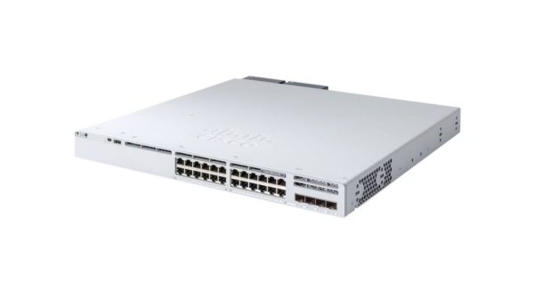 Коммутатор Cisco Catalyst C9300L-24P-4G-E, 24 порта PoE+, 4x 1G uplink, Network Essentials, блок питания 715WAC-P