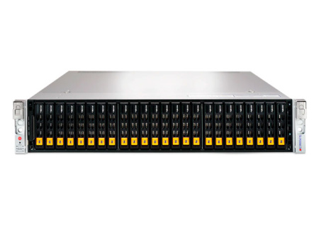 Сервер Supermicro AS-2124US-TNR, 2x AMD EPYC 7763, 64 cores/128 threads, 2.45GHz, 32x 64GB DDR4 3200 MHz, 12x 3.84TB NVMe SSD, 3x 480GB SATA SSD, 3x Dual 10G Network Card