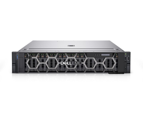 Сервер Dell PowerEdge R750, 16x2.5", 2xSilver 4310T, 4x16GB DDR4-3200, 5x600GB SAS 15K, PERC H755, iDRAC9 Enterprise, 2x800W PSU, рельсы, без лицевой панели, 5720 OCP Quad Port, гарантия 3 года