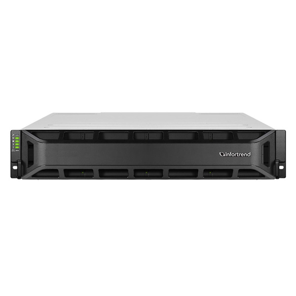 Система хранения данных Infortrend EonStor GSe 3000 G3 2U/12bay, cloud-integrated unified storage, supports NAS, SAN, object protocol and cloud gateway, single controller subsystem including 2x12Gb/s SAS EXP. ports, 2x25GbE ports(SFP28), 2x host