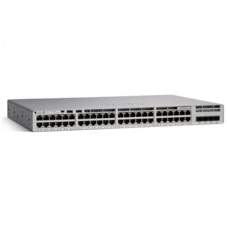 Коммутатор Cisco C9200L-48P-4G-E, 48 портов Gigabit Ethernet, 4 SFP, PoE+, блок питания PWR-C5-1KWAC