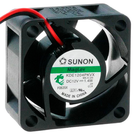 Вентилятор Sunon DC,12V, 40x20mm, 0.13A, KDE1204PKVX