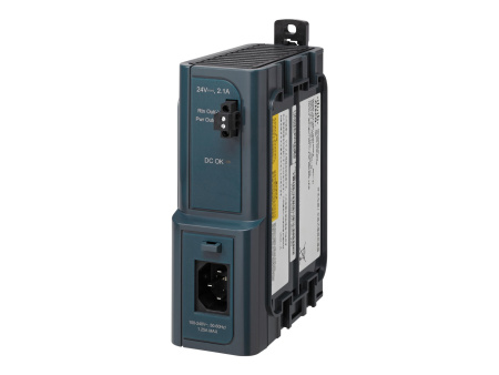 ​Блок питания Cisco PWR-IE50W-AC, 50 Вт, входное напряжение AC 100–240 В или DC 125–250 В, выходное напряжение 24 В DC