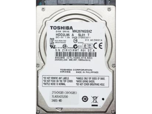 Жесткий диск Toshiba 250GB 3G 10K 2.5" SATA, MK2576GSXZ