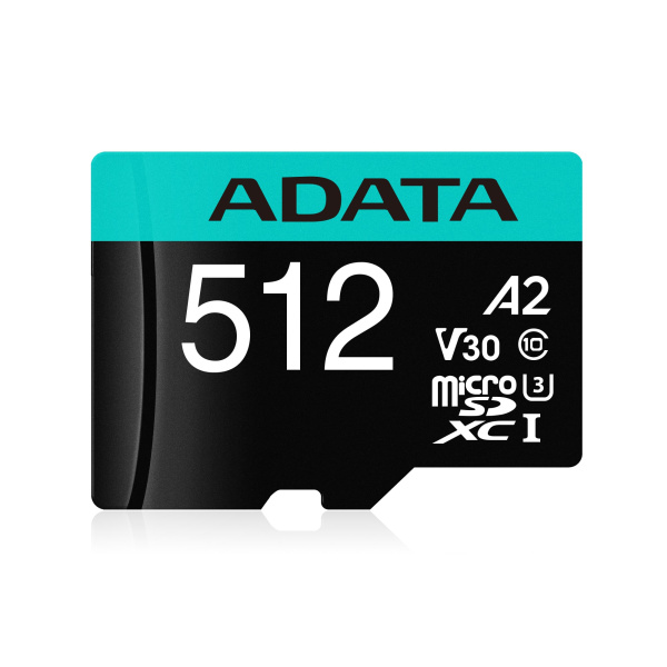 Карта памяти ADATA microSDXC AUSDX512GUI3V30SA2-RA1