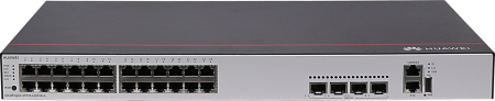 Коммутатор Huawei S5735-L24P4X-A, 24 порта 10/100/1000 PoE+, 4 порта Gigabit SFP+