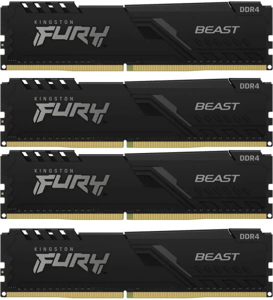 Оперативная память Kingston FURY Beast Black KF432C16BBK4/64