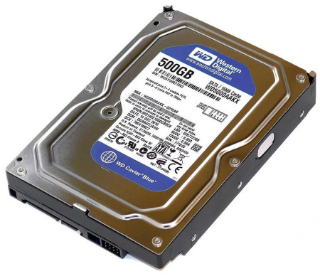 Жесткий диск Western Digital Blue 500GB 7200 RPM SATA 6Gb/s 3.5" (WD5000AAKX)