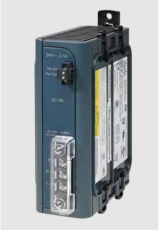 ​Блок питания Cisco PWR-IE50W-AC, 50 Вт, входное напряжение AC 100–240 В или DC 125–250 В, выходное напряжение 24 В DC