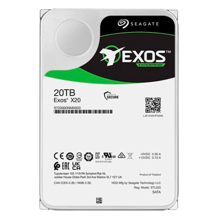 Жёсткий диск Seagate 20TB 3.5" 7200RPM SAS 12Gb/s ST20000NM002D