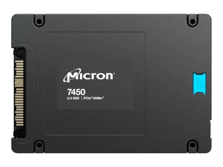 Накопитель SSD Micron 7450 PRO MTFDKCC7T6TFR-1BC1ZABYY, 7680GB, U.3, NVMe PCIe 4.0 x4, 3D TLC