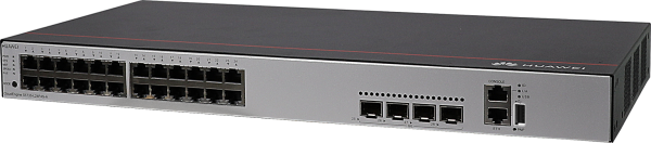 Коммутатор Huawei S5735-L24P4S-A, 24 порта 10/100/1000BASE-T, 4 порта GE SFP, PoE+, питание AC