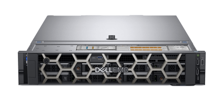 Сервер Dell PowerEdge R750, 16 слотов 2.5", процессоры Intel Xeon Gold 4310 12C/24T 2.1 ГГц (до 3.3 ГГц), память 32 ГБ DDR4 ECC 2933 МГц x16, накопители 480 ГБ SAS SSD x16, RAID-контроллер H755 с 8 ГБ кэша, блоки питания 800 Вт x2